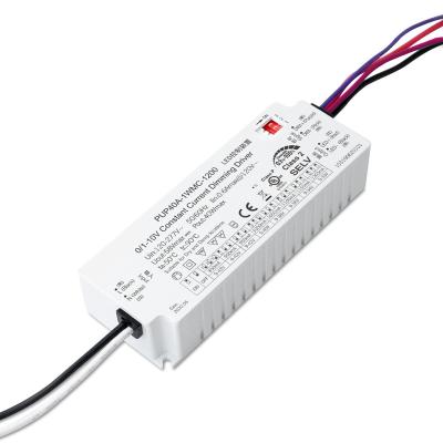 China 40W Plastic MCU Built-in 0/1-10v Constant Current Popular In North American Market Security White House Dimming Driver for sale