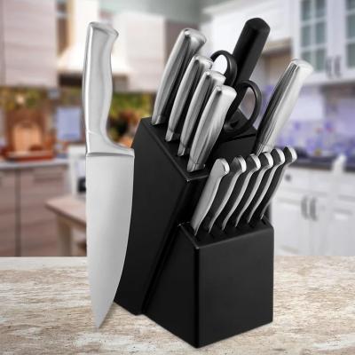 China Viable Hot Sale 14 Pcs Stainless Steel Knives Set Kitchen Tools Knife Chef Kitchen Knife Organizer for sale