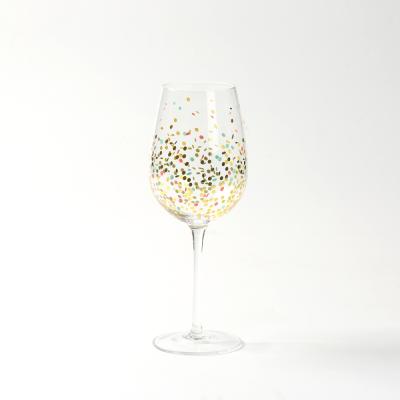 China Glass And Crystal Glass Goblet For Banquet Wholesale Wine Goblet Decal New Arrival for sale