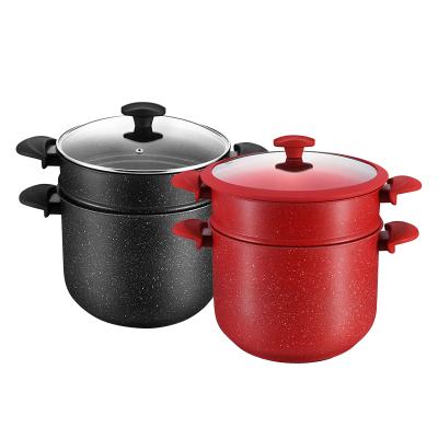 China Sustainable Aluminum Cooking Pot Set Cookware for sale