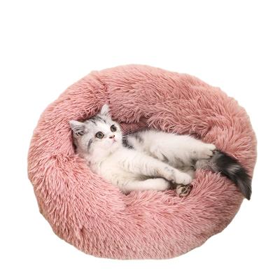 China Wholesale Cat Dog Pet Bed Anti-Flipped Fur Beds Factory Price Universal Fluffy Travel Pillow For Dogs Cats for sale