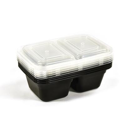 China Low Price Viable 5 Pack Plastic Disposable Plastic Bento Lunch Box Disposable Plastic Bento Container for sale