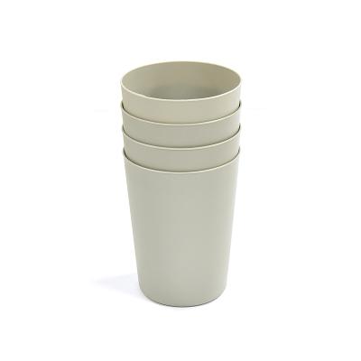 China Viable Cheap Price 4 Piece Plastic Coffee Tumbler Cup PP Water Tea Drink Juice Plastic Cup for sale