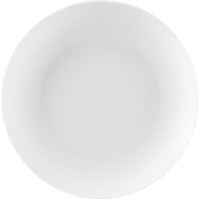 China Sustainable Modern Design High Quality Dinner Round Ceramic Dishes For Restaurant Porcelain White Dish for sale