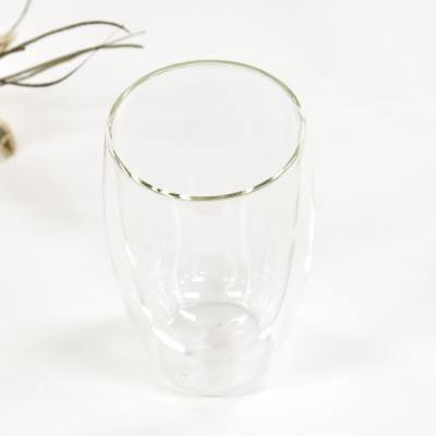 China Wholesale High Quality Sustainable Borosilicate Double Layer Large Wall Borosilicate Glass Mug OEM 100ml 250ml 270ml 326ml 450ml for Tea for sale