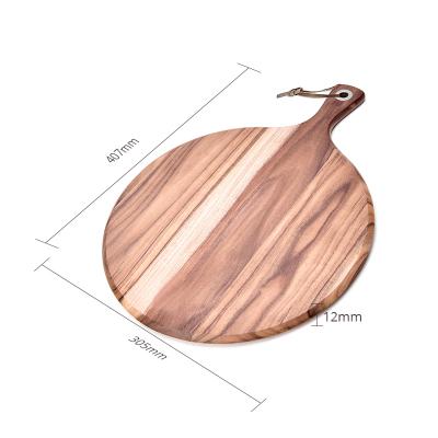 China Viable Cheap Round Chopping Board Wooden Cutting Board Kitchen Pizza Cutting Board for sale