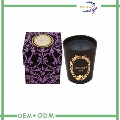 China Hot Stamping Good Looking Candle Packaging Boxes Gold Foil Printing for sale