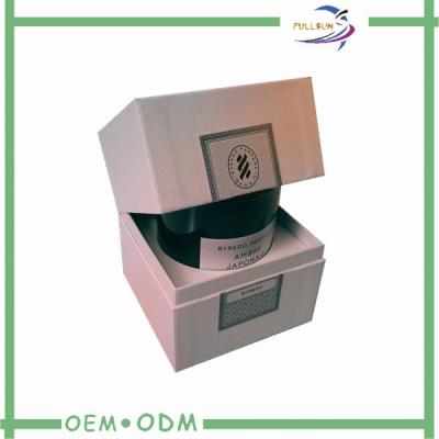 China Logo Printed Candle Packaging Boxes / Gift Paper Box Eco Friendly for sale