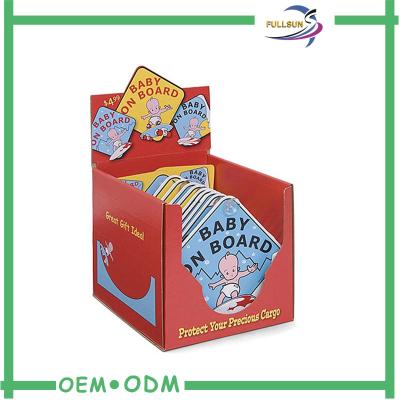 China Small Corrugated Paper Box / Cardboard Counter Display Boxes for sale