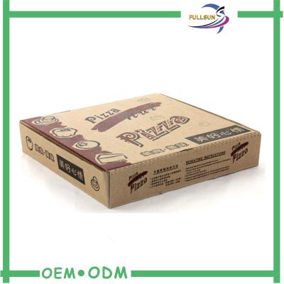 China Eco - Friendly Corrugated Paper Box Paper Pizza Box  OEM Design for sale