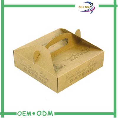 China Custom Designed Corrugated Paper  Box With Handle Manufacture for sale