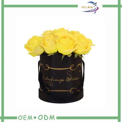 China Cajas de regalo redondas de boda de las cajas de regalo de la flor de los logotipos de la impresión para las flores en venta