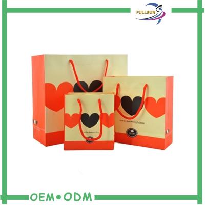 China Colorful Printed Ribbon Collapsible Shopping Bag with Cotton Handle for sale