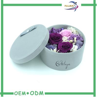 China Diversas cajas de regalo formadas redondas durables de las cajas de regalo de la flor de los tamaños para las flores en venta