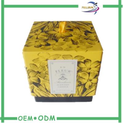 China Commercial Packaging Decorative Candle Packaging Boxes With Ribbon for sale