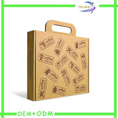 China Brown Paper Shopping Bags , Twisted Kraft Paper Packaging Bags With Handle for sale