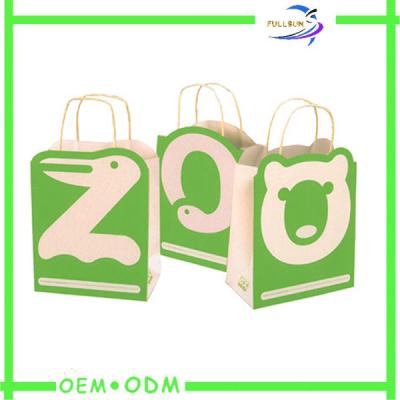 China Eco Friendly Custom Printed Paper Shopping Bags With Handle for sale