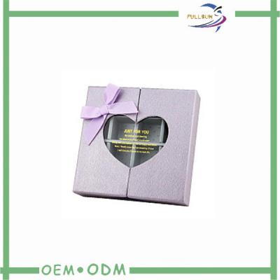 China Special Paper Gift Boxes Of Chocolates Pvc Window Heart Shaped for sale