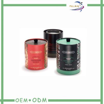 China Round Tube Candle Packaging Boxes ,  Luxury Package Box With Ribbon for sale