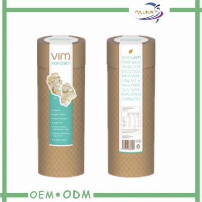 China Food Packing Paper Tube Box with Cap and Bottom , Packaging Gift Boxes for sale