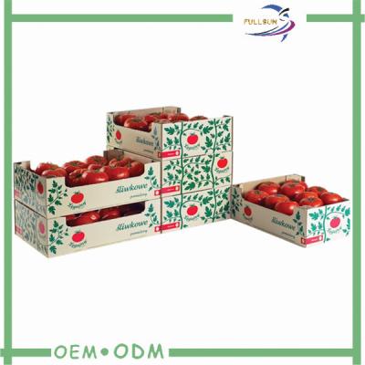 Chine Cartons d'expédition ondulés de empaquetage de fruit CMYK imprimant l'OEM/ODM à vendre