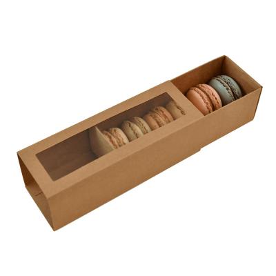 China Promotion B042 Logo Printed Exquisite Macarons Bakery Recyclable Boxes for sale