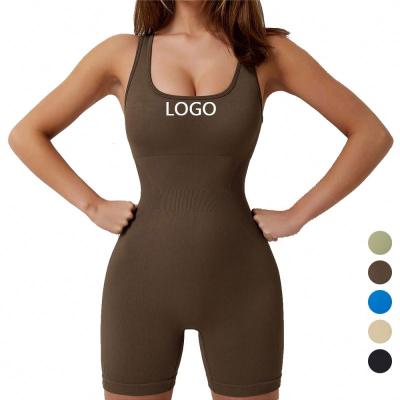 China Factory new design QUICK DRY ribbed jumpsuit custom women activewear for sale