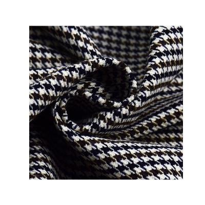 China New Breathable High Quality Yarn Dyed Design T/R Thousand Bird Plaid Fabric for sale