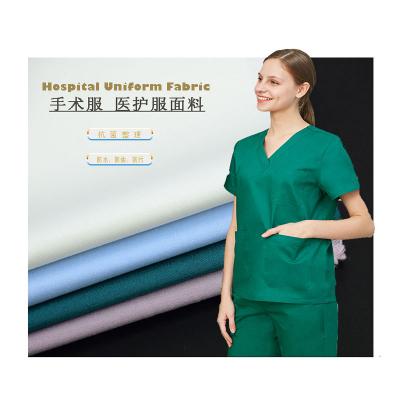 China China Suppliers Stretch Shirt Polyester Fabric Cotton 4 Way Stretch Custom Hospital Uniforms Medical Clothing Fabric for sale