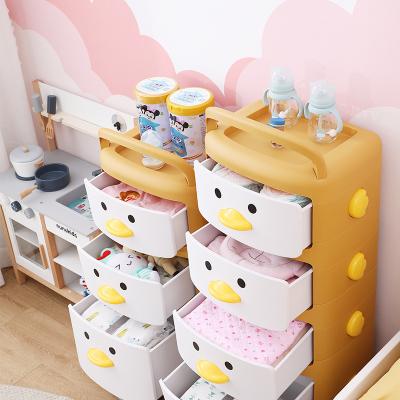 China Modern Large Capacity Toy Shelf Teen Wardrobe Book Shelves Storage Rack Kids Plastic Cabinets Organizer Kids Cabinets for sale