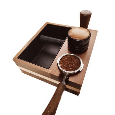 China Fashionable appearance and novel design household coffee shop walnut and birch wood shot box all-in-one espresso melts shot box for sale