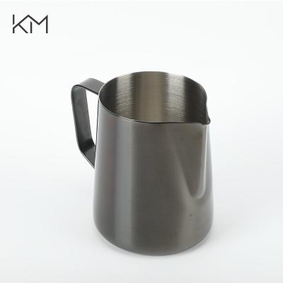 China 304 Stainless Steel Milk Jug Espresso Cups Latte Art Pitcher 350/500ML Viable Effect Chick Design Milk Titcher Pull Flower for sale