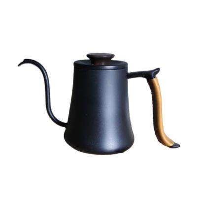 China Fashionable Black 304 Material Roman Appearance Design 600ml Vintage Stainless Steel Gooseneck Kettle Pour Over Coffee Pot for sale