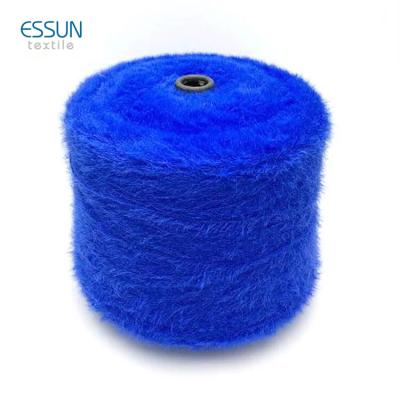 China Wholesale Cheapest Fashion Yarn Nm7 2CM 100% Soft Elastic Nylon Polyamide Imitated Mink Feather Yarn Fancy Yarn for sale