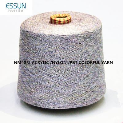 China NM44/2-NM482 /high anti-pilling acrylic/nylon/pbt bulky core spun yarn for winter sweater knitting 12gg and 14gg for sale