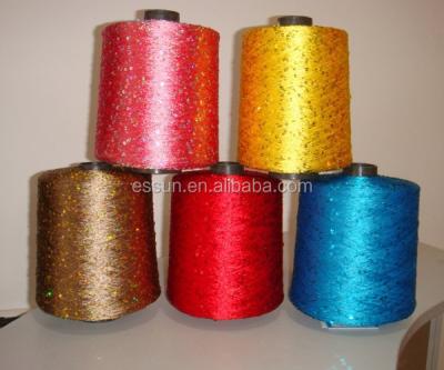 China 2.5mm viable 100% polyester sequins thread fancy yarn for sale