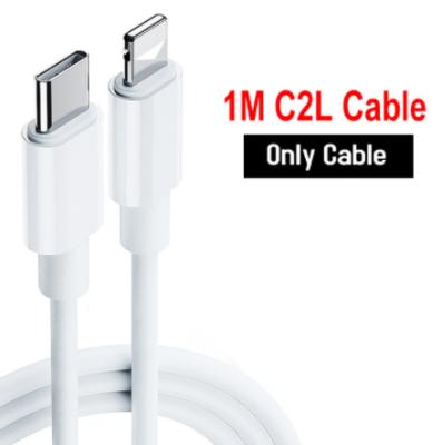 China Mobile Phone PD Cable For USB C To Linghting PD Fast Phone Charging Cable 1m 2m For iPhone 12 Pro Xs 8 Max Pin Type C for sale