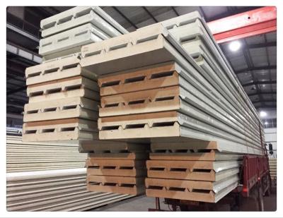 China Office Building Corrugated PU Sandwich Wall Panel 40mm PU Sandwich Panel Price for sale