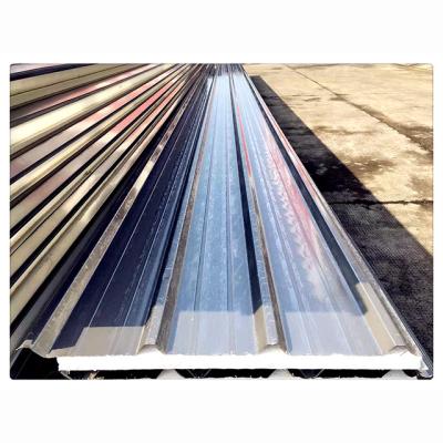 China Office Building Metal Building Materials Insulated EPS Corrugated Aluminum Sandwich Roof Panel Price for sale