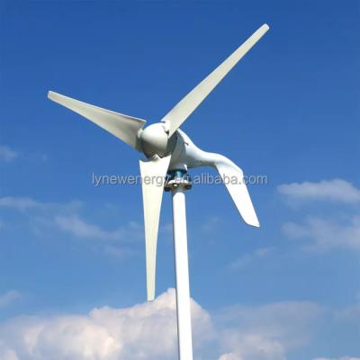 China Wind Power Large 2kw 24v 48v 96v Horizontal Generation CE Permanent Magnet Wind Turbine Generator 3 Phase Alternator 3 Blades For Home Use Powerful for sale