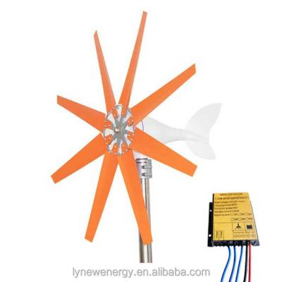 China Wind Power Generation China Factory 1000W 24V Wind Turbine With 8 Blades MPPT Controller Small Wind Turbine For Home Use High Efficiency Low Noise for sale