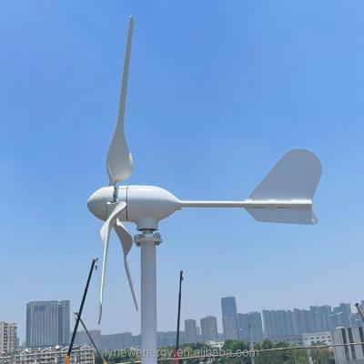 China Small home horizontal true wind turbine 5w 48v wind turbine generator for home use for sale