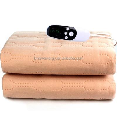 China LY01 Auto-Folded Heated Electric Thermal Bed Cover For Bed With Double Controls For Europe for sale