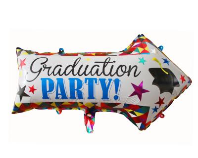 China TF 2019 Newest Graduation Party Happy Graduation Prom Party Mylar Foil Helium Balloon Balloons Graduate Slicer 82*50cm Party Supplies for sale