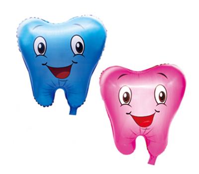 China Advertising Toy TF Tooth Shape Foil Balloons Tooth Fairy Party Dentist Office Advertising Balloon for sale