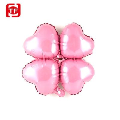 China Foil Balloon Arch Celebration Four Wheel Balloons Party Decorations Heart Foil Balloon for sale