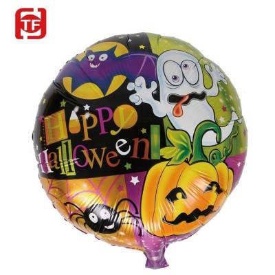 China Gift Toy Halloween Decorations Supplier 18 Inch Halloween Balloons Foil Helium Globos Halloween Night Decoration Movie Foil Balloons for sale