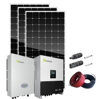 China Ourtdooor Commercial Industrial Solar Complete System 10kw 5kw 15kw 20kw 25kw 30kw Solar Power System For Home Off Grid Full Set With Installation Service for sale