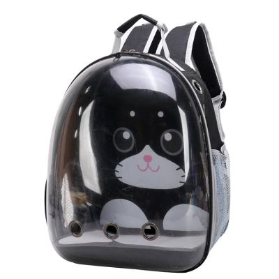 China Large Space Pet Travel Carrier Bag Dog Carriers Portable Transparent Backpack Travel Pet Bag for sale