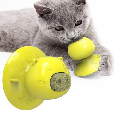 China 2021 Hot Sale Funny Interactive Catnip Cat Safe Healthy Suction Cup Viable Improve Resume Cat for sale